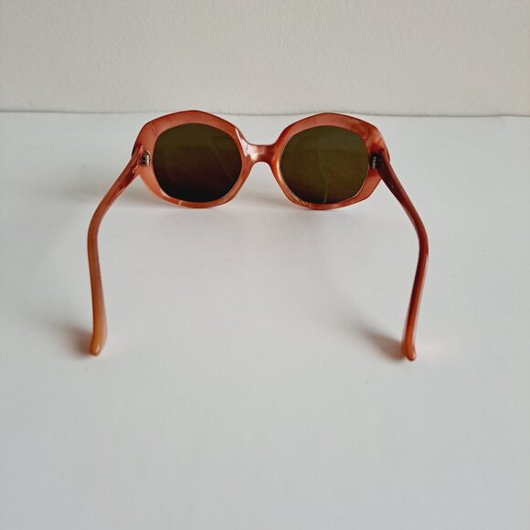 Women's L. Evrard Orange Frame Sunglasses France TWE - Picture 5 of 13